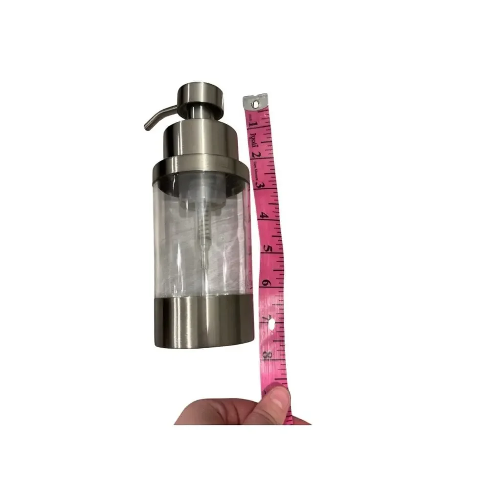 NEW in box foaming stainless steel/clear foaming soap dispenser